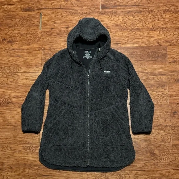 Woman’s L.L.Bean Mountain Pile Fleece Coat, size XL - Picture 6 of 14